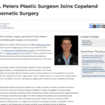 St. Peters plastic surgeon Dr. Brian Mailey joins the Copeland Cosmetic Surgery team.